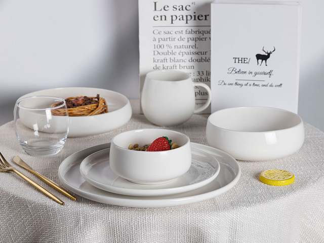 Best Sellers Modern Porcelain Kitchen Dinnerware Set 96G-066